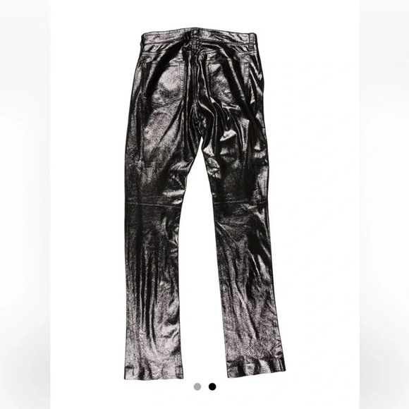Ralph Lauren black label metallic black pants size 2 - Picture 11 of 11